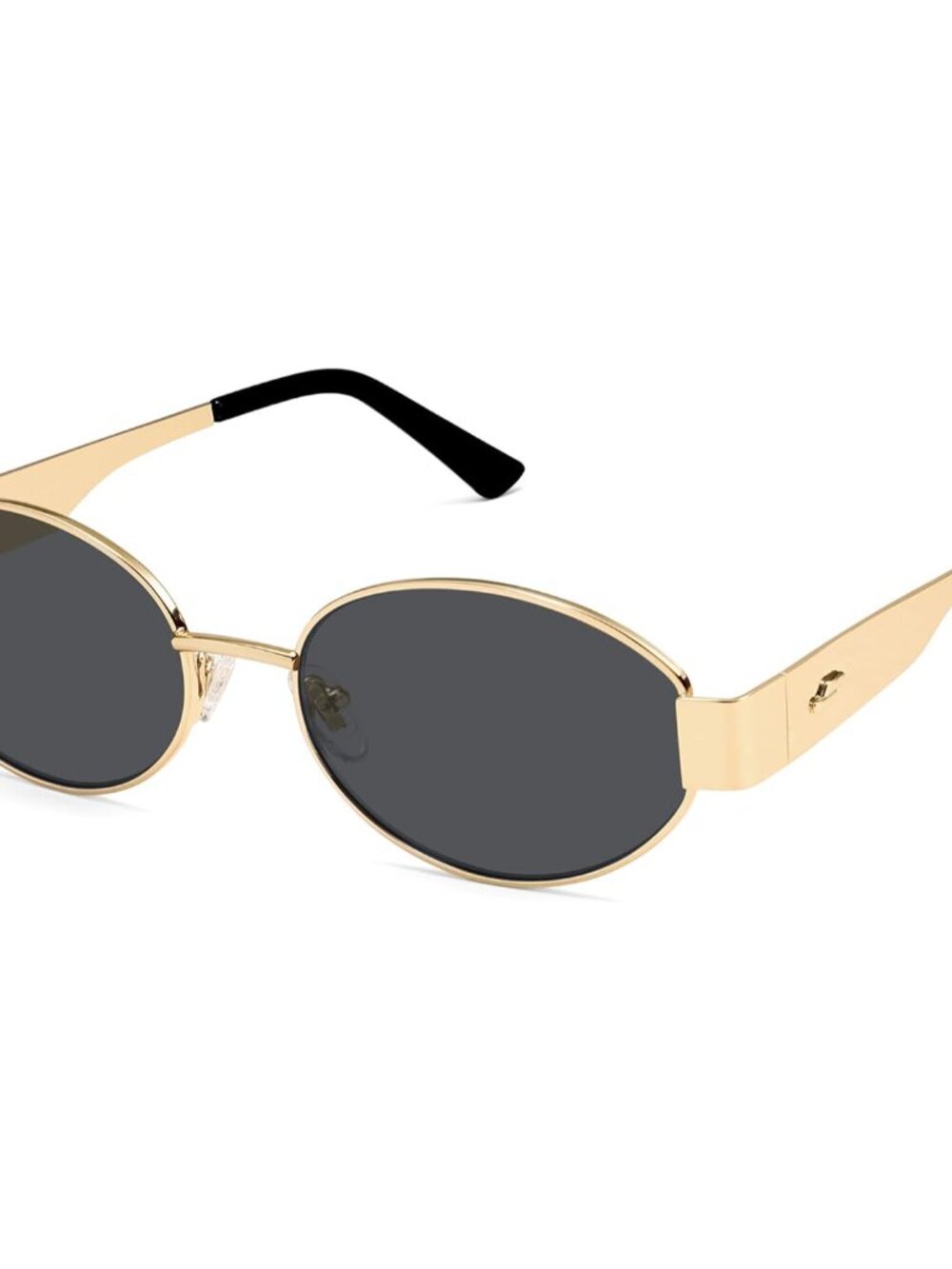 Versatile Retro Oval Sunglasses with Metal Frame - Perfect for Every Adventure